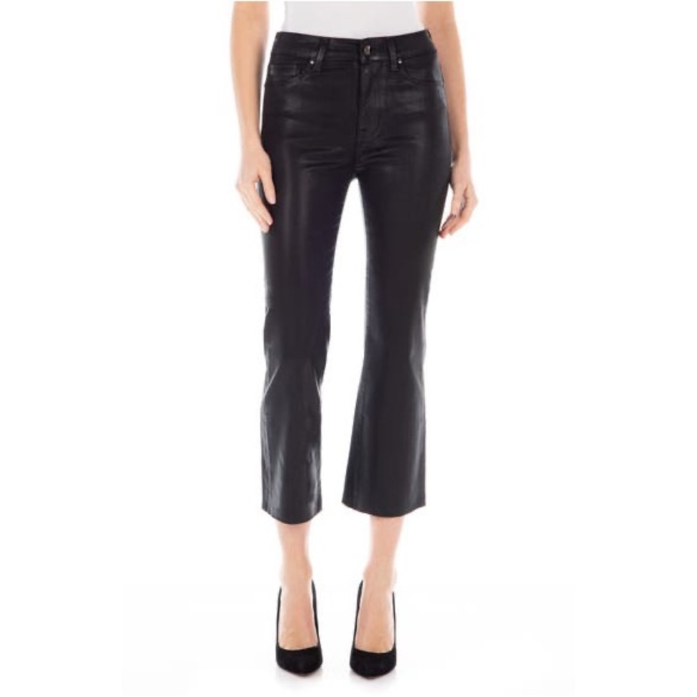 FIDELITY DENIM Hayden Women's Coated Crop Flare Jeans